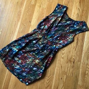 Theory vibrant, mult-color dress